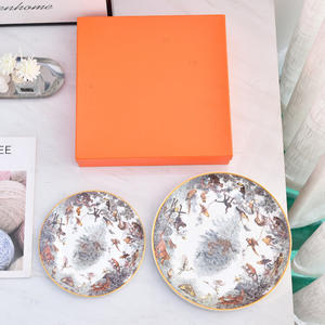 Services de table de luxe, décorations pour la maison, vaisselle et assiettes en porcelaine fine d'Europe occidentale, vente en gros, 8/10 pouces, coffret cadeau pour fêtes - Product Image 6