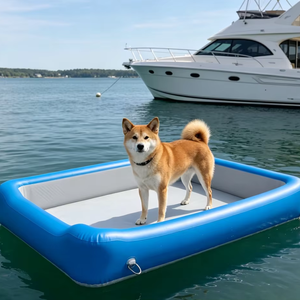 Plataforma Flotante Inflable Ligera para Mascotas, Plataforma de Agua Segura para Perros, para Tabla de Paddle, <span class=keywords><strong>Kayak</strong></span>, Bote, Lago, Natación - Product Image 5