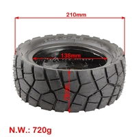 Ban luar skuter listrik tubeless 9 inci tahan lama 9x3.0 - 5.5 ban tubeless tiup untuk kugirin G2Pro