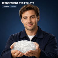 Granulés de résine PVC SG5 de qualité extrusion, haute transparence, ignifuges, résistants à l'usure, aux UV et aux produits chimiques, pour profilés et semelles de chaussures