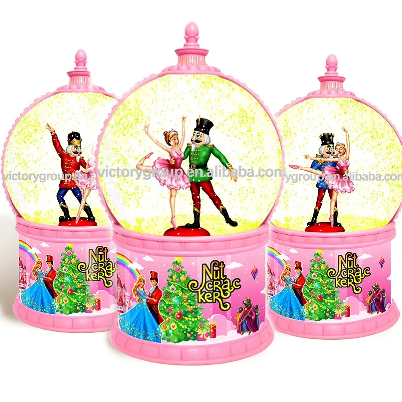 Kerst Lantaarn Water Spinning Globe Led Notenkraker Ballet Muziekdoos Voor Vriendin Gift