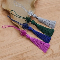 Pendentif en nœud chinois fait main sur mesure en gros, cadeau pour le Nouvel An chinois, décoration de la maison, marque-pages, pompon