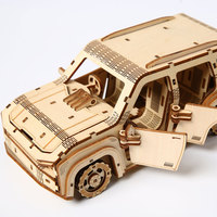 Kit de puzzle 3D en bois à assembler soi-même, thème Usine de Père Noël, pour la construction d'un village de Noël, décoration de table et ornement, disponible en gros