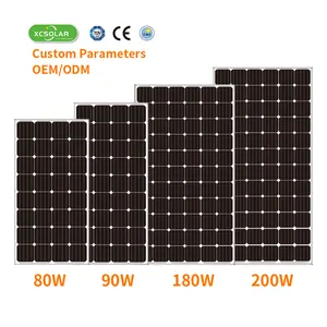 高品质OEM光伏模块聚单可选单晶多晶太阳能电池板100W 200W