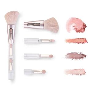 Nuevo set de brochas de maquillaje 4 en 1, regalo promocional, brocha para polvos faciales y colorete, brocha 2 en 1 para sombra de ojos, brocha de maquillaje multiusos - Product Image 3