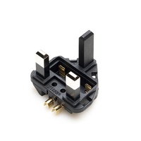 Prix de gros d'usine accessoires électriques britanniques câble d'alimentation en laiton pur PIN PBT fusible ignifuge 13A BS insert de prise mâle