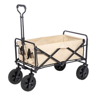 Remorque de camping populaire pliable, petit chariot de transport réglable pour la pêche, avec roues de 5 et 8 pouces, véhicule tout-terrain