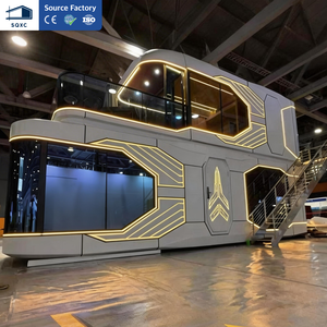 <span class=keywords><strong>Casa</strong></span> Contenedor de Dos Pisos de 20 pies x 40 pies, Estilo Cápsula Espacial Futurista, para Hoteles y <span class=keywords><strong>Airbnb</strong></span>, con Panel Solar, Cocina y Baño - Product Image 2