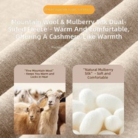 Kaos Lengan Panjang 280 GSM Double Sided Brushed Fleece Anti-Pilling, Dapat Dicuci Mesin, Lembut, Hangat, dan Tebal