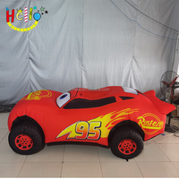 Voiture de dessin animé géante gonflable personnalisée avec logo en couleur