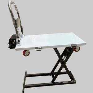 Lift Platform Hand <strong>Carts</strong> Trolleys Electric Hydraulic 4-Wheel Lift Table Trolley/ Hydraulic <strong>Scissor</strong> Lift Tables - Product Image 2