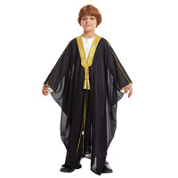 Robes longues pour adolescents du Moyen-Orient et d'Asie du Sud-Est avec pompons - Chemises Hui d'inspiration Dubaï - Stock d'usine