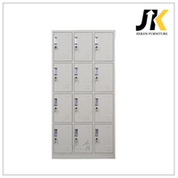 Garde-robe de stockage de vêtements en acier à 12 portes de haute qualité KD zone utilisée indienne pour les meubles de chambre à coucher à la maison