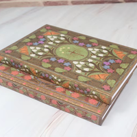 Carnet vintage floral A5 avec citation du magicien de l'Oz, 50 feuilles