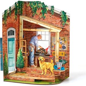 Tarjeta de felicitación 3D emergente Mr Fix It para hombres, Día del Padre, papá, abuelo, padrino - Product Image 1