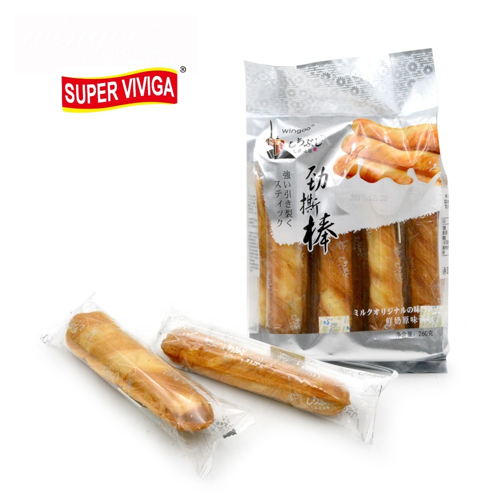 OEM original milk flavor breakfast hand tear stick bread