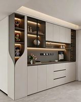 Armoire modulaire en bois massif écologique Yi Gui, 5 étagères réglables, portes à panneaux plats, grande capacité, meubles pour la maison