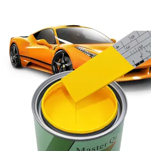TS-53 Medium Yellow Factory Price Manufacturer Acrylic Resin Automotive Paint Spray Coating Paint 2K Medium Yellow Car Paint