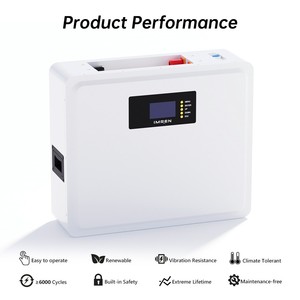 파워 월 48 v 100ah 배터리 팩 5kwh 태양열 시스템 충전식 리튬 이온 48 볼트 lfp 홈 스토리지 51.2 51.2v 에너지 리튬 이온 - Product Image 4