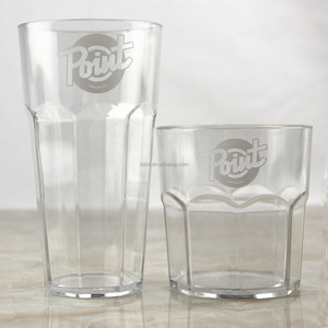 Bicchiere <span class=keywords><strong>in</strong></span> Plastica Ottagonale Trasparente Personalizzabile per <span class=keywords><strong>Acqua</strong></span> e Birra - Product Image 4