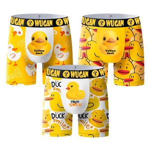 Haute Qualité Marque Fantaisie Jaune Canard Boxer Sous-Vêtements Hommes Mid-Rise Imprimé No Fly Pouch Hommes Drôle Sous-Vêtements pour Hommes - Product Image 2