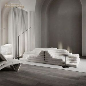 Italiano moderno nuovo design di lusso casa/hotel/appartamento soggiorno mobili modulo combinazione divano in pelle <span class=keywords><strong>terrazza</strong></span> - Product Image 5