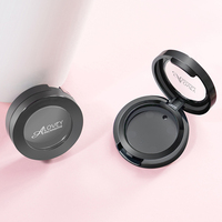 Estuche compacto mini circular con ventana para sombra de ojos individual, estuche vacío para polvos compactos con ventana, estuche mini para sombra de ojos