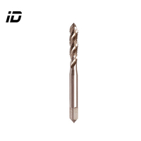 Outils de taraudage HSSE pour machines, HSS M3-M12, en acier rapide, tarauds à 3 cannelures à pointe spirale, haute précision, finition Nano TiN, personnalisés CNC