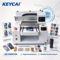 Mesin Cetak UV Flatbed Presisi Tinggi A3 A2 A1 untuk Pencetakan 3D Embossed pada Casing Ponsel, Akrilik, Kulit, Kayu, Kaca, Logam