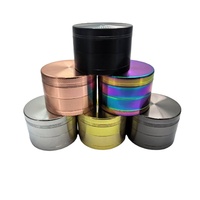 Meilleures ventes - Broyeur à herbes personnalisé 63 mm/50 mm/40 mm, broyeur à herbes en métal à quatre couches en alliage de zinc, disponible en plusieurs couleurs