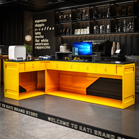 Comptoir de réception en fer industriel sur mesure - Design antique pour restaurants, gymnases et boutiques - Fabrication OEM/ODM en Chine