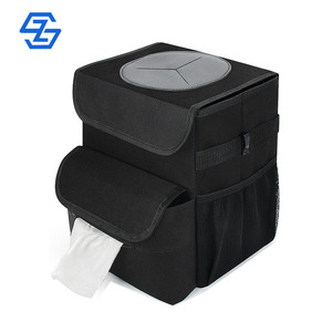 Custom Waterproof Leakproof Hanging Car Trash Bag Trash Bin Car Garbage Can