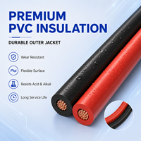 Cable Plano Doble RVB 2x0.3mm2 Rojo y Negro, Cable de Alimentación Flexible con Aislamiento de PVC, 300V, 100M 200M