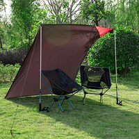 Tapis de sol multifonctionnel Earthtree, tente de poche, tapis de pique-nique imperméable, tapis de plage portable, bâche de camping, auvent