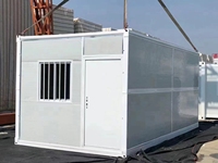 Conteneur pliable de 20 pieds, maisons préfabriquées écologiques résistantes au vent et aux tremblements de terre, avec personnalisation pour bureaux