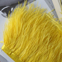 Grossiste en glands de plumes d'autruche personnalisés 8-10CM, matériel de décoration de vêtements DIY, jupe de danse latine, dentelle, accessoires vestimentaires