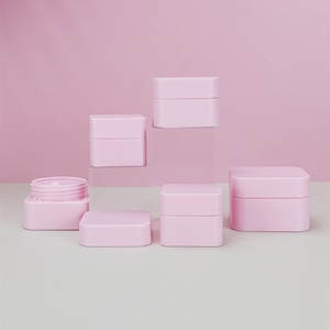 Vente en gros de pots ronds en plastique PP personnalisés, blancs, noirs, roses, vides, pour crème cosmétique - Product Image 6