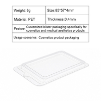 Boîte de rangement transparente en PET pour patchs anti-acné, étui blister personnalisé pour l'esthétique médicale, plateau de protection pour emballage