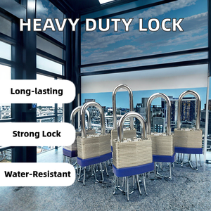 Serrure en acier laminé robuste de sécurité industrielle cadenas en métal de fer étanche avec clé conception Loto durable - Product Image 2