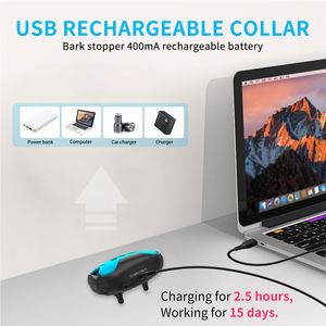 Almacén en el extranjero recargable antiladridos sin golpes sin daños perro detener la corteza <span class=keywords><strong>collar</strong></span> de entrenamiento para cachorro perro - Product Image 6