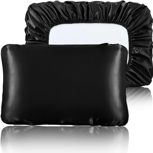 <span class=keywords><strong>Funda</strong></span> de <span class=keywords><strong>Almohada</strong></span> Personalizada QINGYAN con Logotipo, <span class=keywords><strong>Funda</strong></span> de <span class=keywords><strong>Almohada</strong></span> de Viaje con Banda Elástica, <span class=keywords><strong>Funda</strong></span> de <span class=keywords><strong>Almohada</strong></span> de Hotel <span class=keywords><strong>Antibacteriana</strong></span> y Refrescante, Negra - Product Image 1