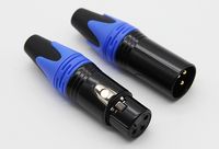 Connecteur de câble audio XLR 3 broches mâle+femelle, adaptateur de prise à souder, excellente qualité, coque en alliage de zinc