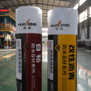 Membrane d'étanchéité bitumineuse autocollante HuaFeng à <span class=keywords><strong>prix</strong></span> d'usine pour toitures métalliques - Product Image 5