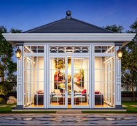 Véranda mobile de luxe pour villa, véranda en verre rétractable automatique pour patio, véranda extérieure, vente en gros directe d'usine