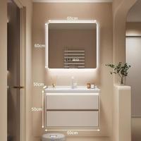 Meuble de salle de bain JINGSHUN : Miroir, armoire, toilettes, lavabo, meuble de rangement intelligent tout-en-un, étanche et sur mesure pour la maison
