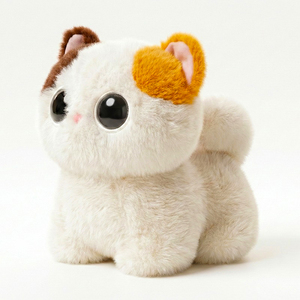 Lindo juguete de peluche de gato con ojos grandes y orejas coloridas, animal de peluche suave, robot mascota inteligente con IA emocional para niños y mujeres, regalos. - Product Image 1