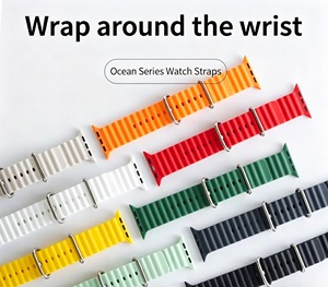 Correa Deportiva de Silicona Suave <span class=keywords><strong>y</strong></span> Transpirable para Reloj Ultra3 49mm Series 11 10 9 <span class=keywords><strong>8</strong></span> <span class=keywords><strong>7</strong></span> 6 5 SE 46mm 42mm 45mm Resistente al Agua - Product Image 3