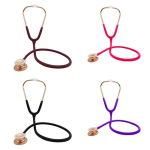 <span class=keywords><strong>Stetoscopio</strong></span> cardiologico manuale a doppia testina in acciaio inossidabile placcato oro classico all'ingrosso, personalizzabile in vari colori - Fortuna - Product Image 3