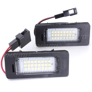 ไฟส่องป้ายทะเบียนรถยนต์ LED 2 ดวง 12V SMD3528 สำหรับ Audi A4 B8 A5 Q5 S5 TT A1 S4 A6 A7 ปี 2008-2013 ไม่มีข้อผิดพลาด - Product Image 1