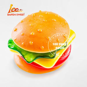 Fábrica chinesa atacado Gigante Cachorros-quentes e hambúrgueres Gummies <span class=keywords><strong>Candy</strong></span> Soft Chewy Gummy Sweet - Product Image 4